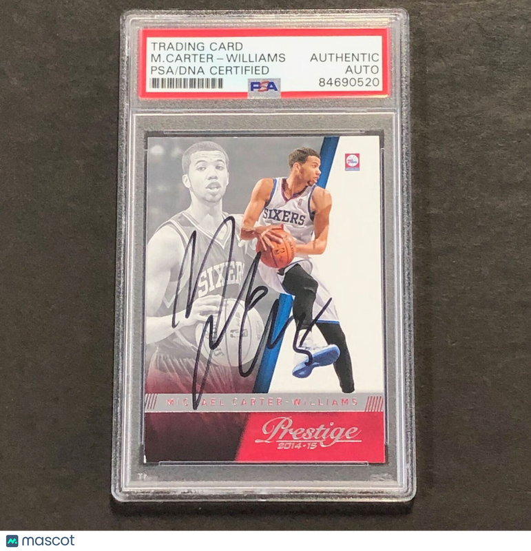 2014-15 Panini Prestige #127 Michael Carter-Williams Signed Card AUTO PSA Slabbe