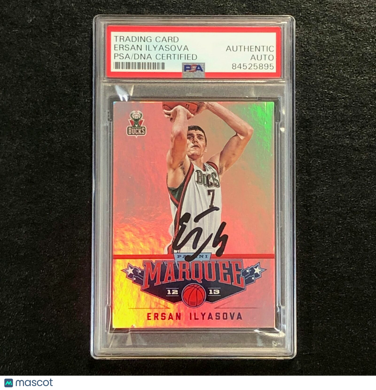 2012-13 Panini Marquee #54 Ersan Ilyasova Signed Card AUTO PSA Slabbed Bucks