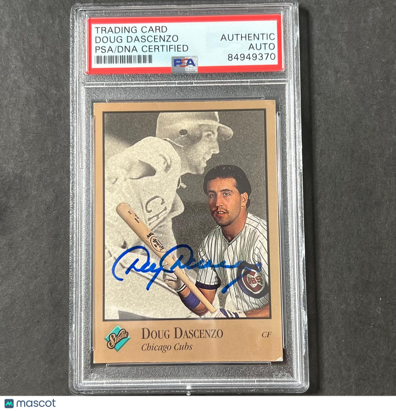 1992 Studio #11 Doug Dascenzo Signed Card PSA Auto Slabbed Cubs