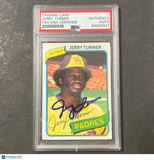 1979 Topps #133 Jerry Turner Signed Card PSA Slabbed Auto Padres