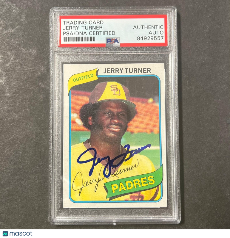 1979 Topps #133 Jerry Turner Signed Card PSA Slabbed Auto Padres