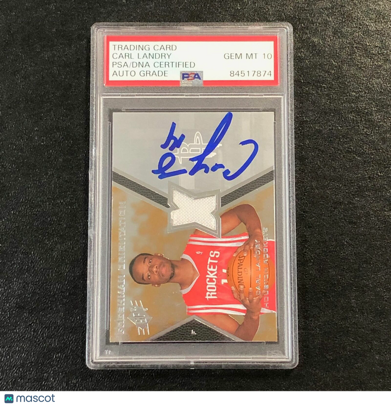 2007-08 SPx Freshman Orientation #CL Carl Landry Signed Relic Card AUTO 10 PSA/D