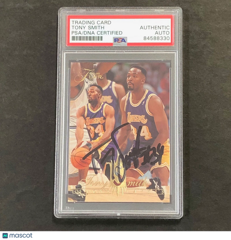 1994-95 Flair #243 Tony Smith Signed Card Auto PSA Slabbed Lakers