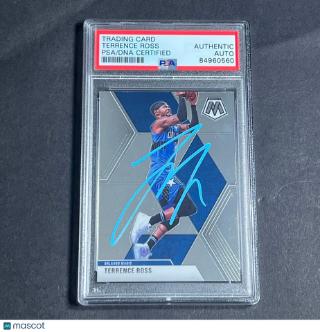 2019-20 Panini Mosaic #52 Terrence Ross Signed Card Auto PSA Slabbed Magic