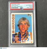 1983-84 Topps #49 Craig Ehlo Signed Card Auto PSA Slabbed Rockets