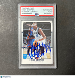 2006-07 Fleer #25 ERICK DAMPIER Signed Card AUTO PSA Slabbed Dallas Mavericks