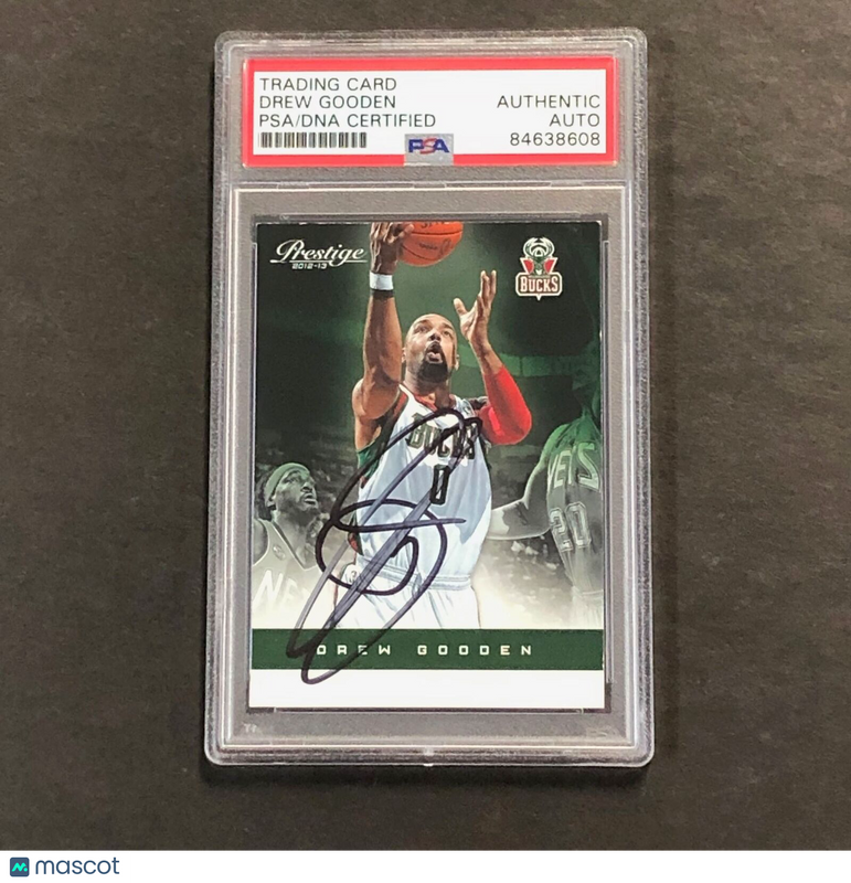 2012-13 Panini Prestige #56 Drew Gooden Signed Card AUTO PSA/DNA Slabbed Bucks