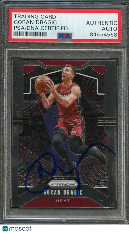 2019-20 Panini Prizm #145 Goran Dragic Signed Card AUTO PSA/DNA Slabbed Heat