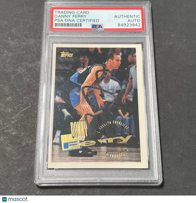 1995-96 Topps #203 Danny Ferry Signed Card AUTO PSA Slabbed Cavs