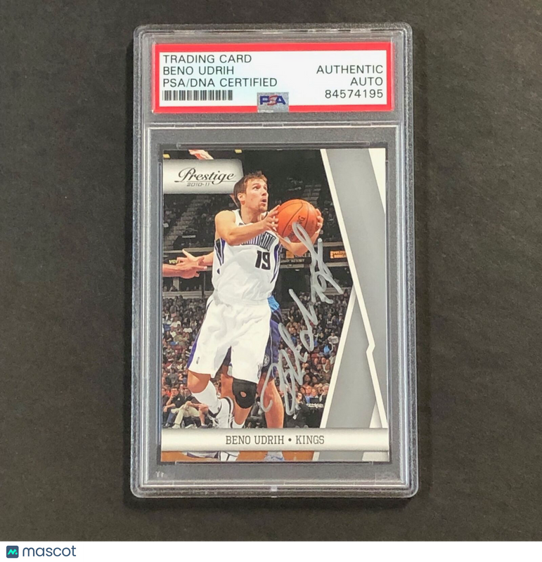 2010-11 Panini Prestige #101 Beno Udrih Signed Card AUTO PSA Slabbed Kings