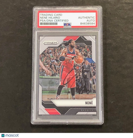 2016-17 Panini Prizm #227 Nene Signed AUTO PSA Slabbed Wizards