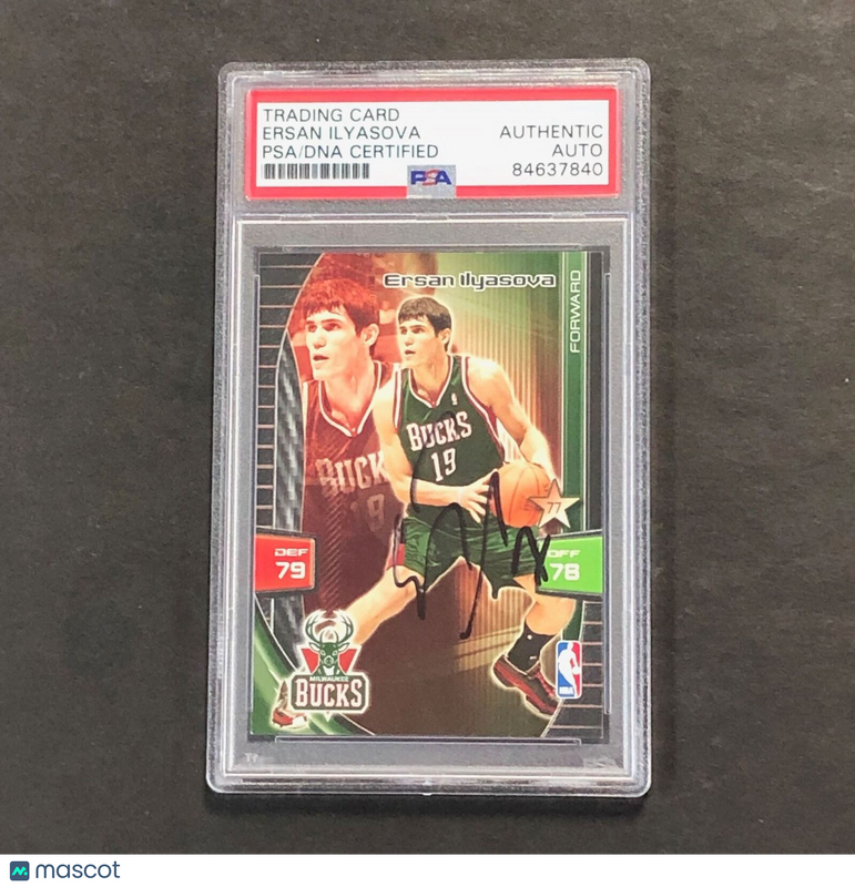 2009-10 Panini XL Adrenalyn Ersan Ilyasova Signed Card AUTO PSA Slabbed Bucks