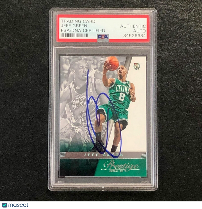 2014-15 Panini Prestige #72 Jeff Green Signed Card AUTO PSA/DNA Slabbed Celtics