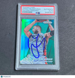 2014-15 Panini Prizm #145 Jonas Valanciunas Signed Card Auto PSA Slabbed Raptors