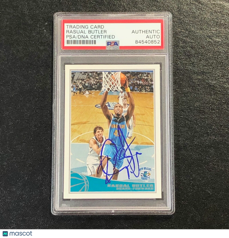 2009-10 Topps Basketball #188 Rasual Butler Signed Card AUTO PSA Slabbed Hornets