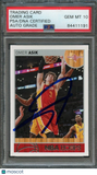 2013-14 NBA Hoops #84 Omer Asik Signed Card AUTO 10 PSA/DNA Slabbed Rockets