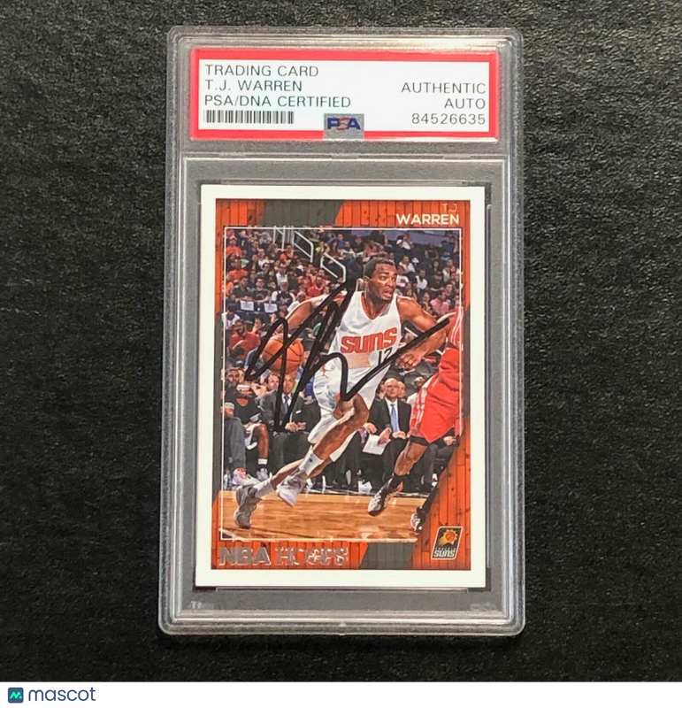 2016-17 NBA Hoops #238 TJ WARREN Signed Card AUTO PSA Slabbed Suns