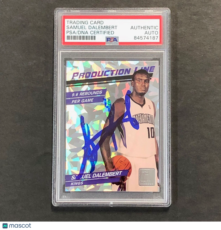 2010-11 Donruss Production Line #36 Samuel Dalembert Signed Card AUTO PSA Slabbe