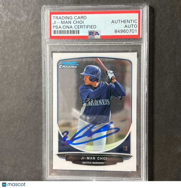 2013 Bowman Chrome #BCP9 Ji-Man Choi Signed Card PSA Slabbed AUTO Mariners