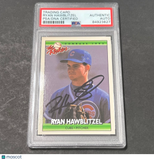1992 Donruss The Rookies #49 Ryan Hawblitzel Signed Card PSA Slabbed Auto Cubs