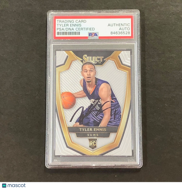 2014-15 NBA Panini Select #198 Tyler Ennis Signed Rookie Card AUTO PSA Slabbed R