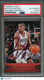 2013-14 Panini #133 Nicolas Batum Signed Card AUTO PSA Slabbed Blazers