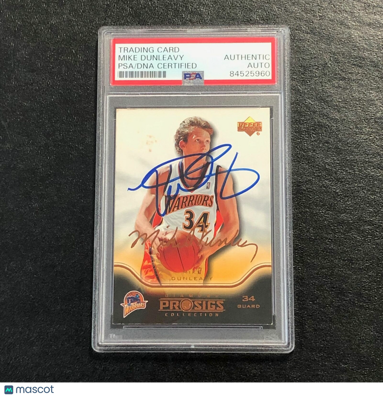 2004-05 Upper Deck Pro Sigs #27 Mike Dunleavy Signed Card AUTO PSA Warriors