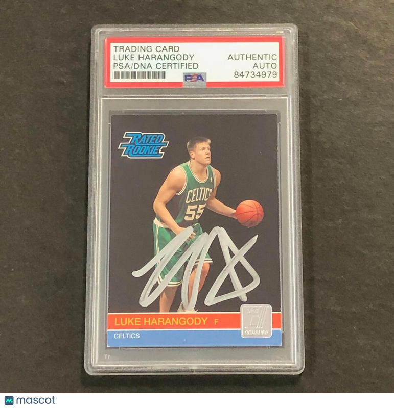 2010-11 Panini Donruss #261 Luke Harangody Signed Card AUTO PSA Slabbed Celtics