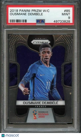 2018 Panini Prizm World Cup #85 Ousmane Dembele PSA 9 Mint