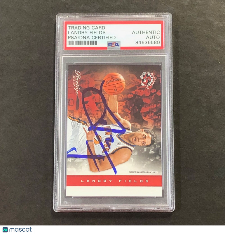 2012-13 Panini Prestige #46 Landry Fields Signed Card AUTO PSA Slabbed Raptors