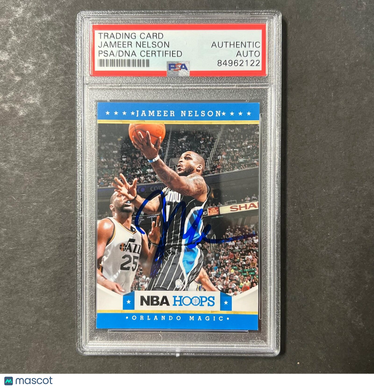2012 Panini Prizm #167 Jameer Nelson Signed Card AUTO PSA Slabbed Magic