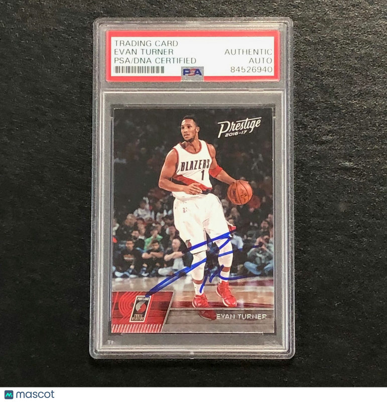 2016-17 Panini Prestige #14 Evan Turner Signed Card AUTO PSA Slabbed Trailblazer