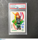 1991-92 Skybox #19 Ed Pinckney Signed Card AUTO PSA Slabbed Celtics