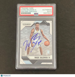 2016-17 Panini Prizm #68 Wade Baldwin IV Signed Card PSA Slabbed Grizzlies
