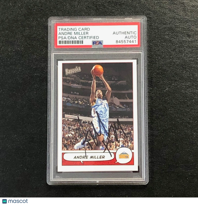 2004-05 Topps Bazooka #23 Andre Miller Signed AUTO PSA Slabbed Nuggets