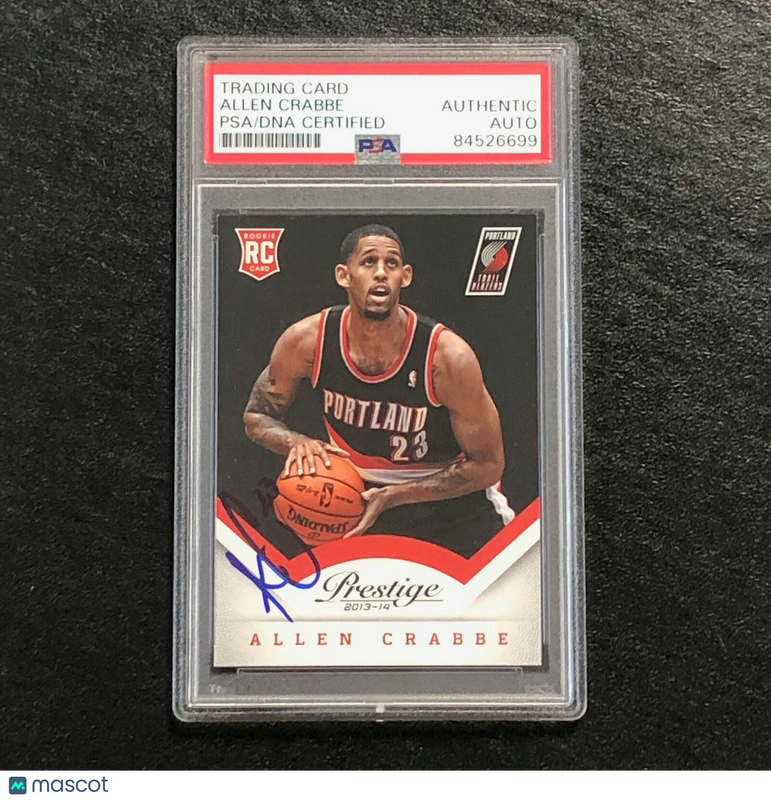2013-14 Panini Prestige #199 Allen Crabbe Signed Card AUTO PSA Slabbed RC Trailb