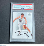 2011-12 SP Authentic #40 Donatas Motiejunas Signed Card AUTO PSA Slabbed Lithuan