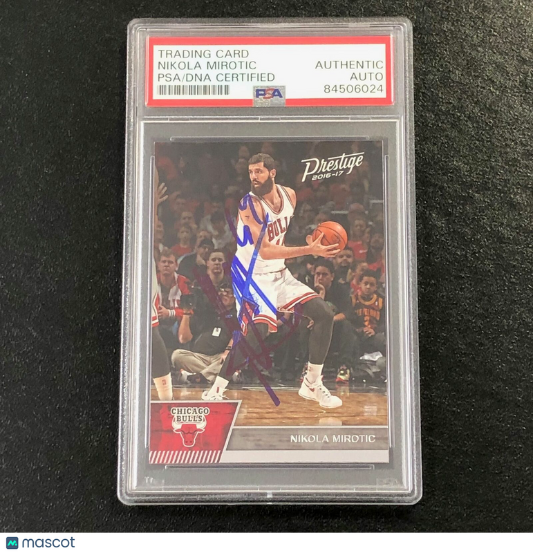 2016-17 Panini Prestige #123 Nikola Mirotic Signed Card AUTO PSA Slabbed Bulls