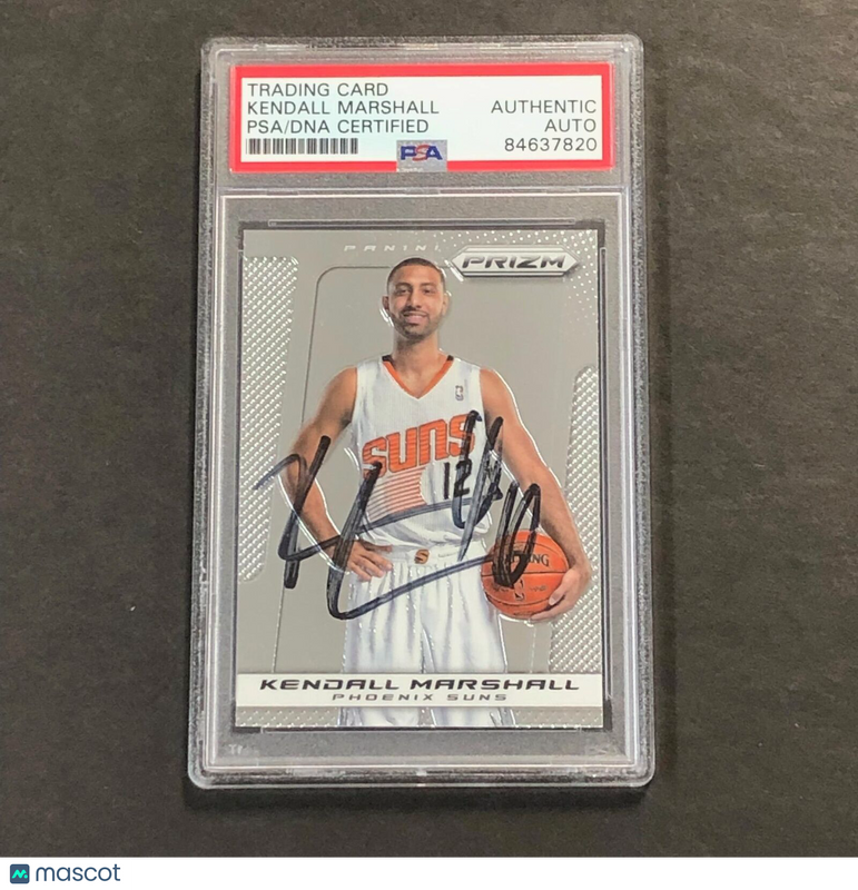 2013-14 Panini Prizm #103 Kendall Marshall Signed Card AUTO PSA Slabbed Suns