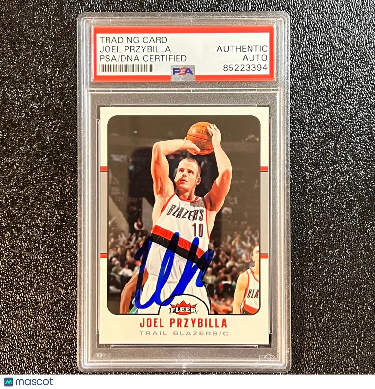 2006-07 Topps #159 Joel Przybilla Signed Card AUTO PSA Slabbed Trail Blazers