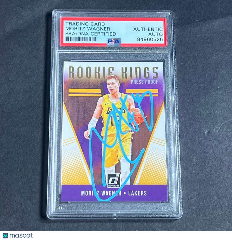 2018-19 Panini Donruss #5 Moritz Wagner Signed Card AUTO PSA Slabbed RC Lakers