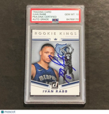 2017-18  Panini Donruss Rookie Kings #7 Ivan Rabb Signed Card AUTO 10 PSA Slabbe