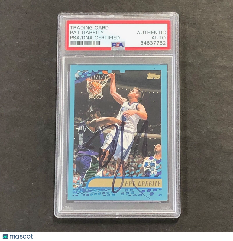 2001 Topps #145 Pat Garrity Signed Card PSA Slabbed Auto Magic