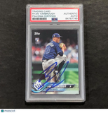 2018 Topps Update #US90 Ryan Yarbrough Signed Card PSA Slabbed Auto Rays