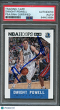2015-16 NBA Hoops #199 Dwight Powell Card AUTO PSA Slabbed Mavericks