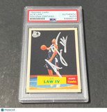 2007 Topps #121 Acie Law IV Signed AUTO PSA Slabbed Hawks