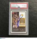 2015-16 Contenders Draft Picks #27 Derrick Favors Signed Card AUTO PSA Slabbed G