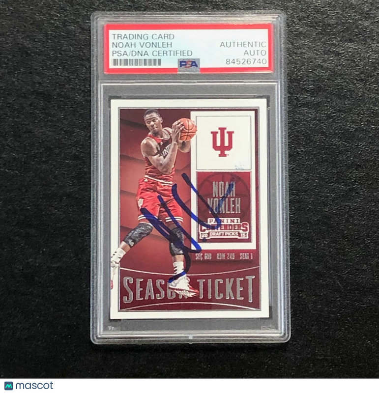 2015-16 Contenders Draft Picks #7 Noah Vonleh Signed Card AUTO PSA/DNA Slabbed I