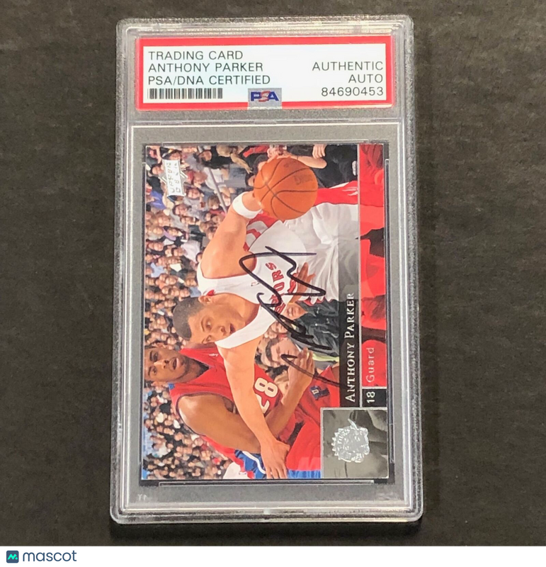 2009-10 Upper Deck #184 Anthony Parker Signed Card AUTO PSA Slabbed Raptors
