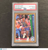 1992-93 Fleer #135 Sam Mitchell Signed Card AUTO PSA/DNA Slabbed Timberwolves